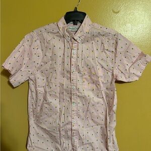 Sovereign Code Pink Pineapple Print Casual Shirt